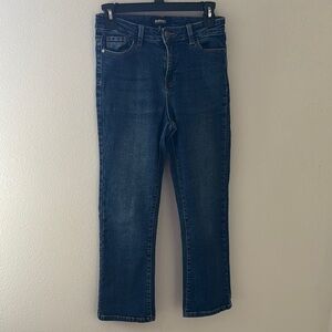 Buffalo Kellie Semi Hi Rise Kick Crop five pocket jeans medium wash Sz 26